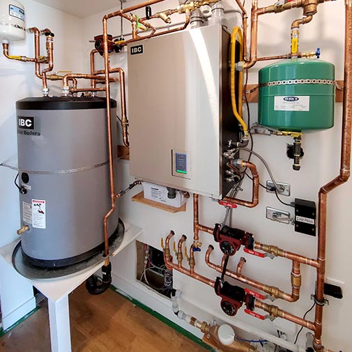 Boiler repair technician in Whistler home